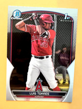 2023 Bowman Chrome Luis Torres 1st Bowman #BCP-155 Los Angeles Angels QTY