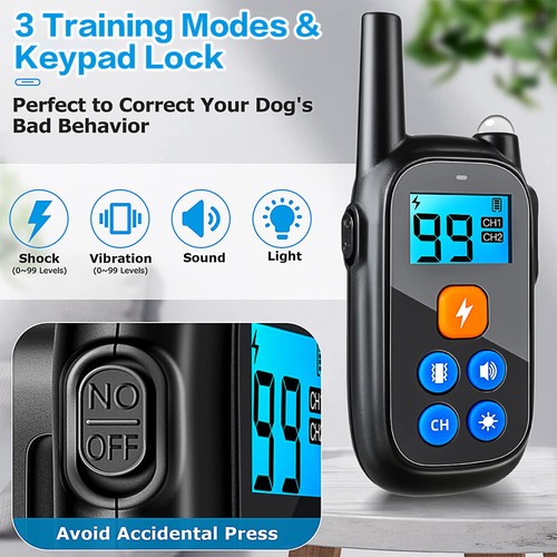 2600ft Elektroschock Pet Dog Training E-Halsband Anti-Bark Obedience Stromschlag - Bild 6 von 15