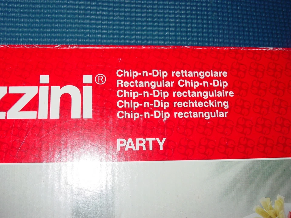 BANDEJA PARA SERVIR FIESTA DISEÑO GUZZINI CHIP 'N DIP BLANCO ACRÍLICO MEDIADOS DE SIGLO MODERNA Foto 3 de 4