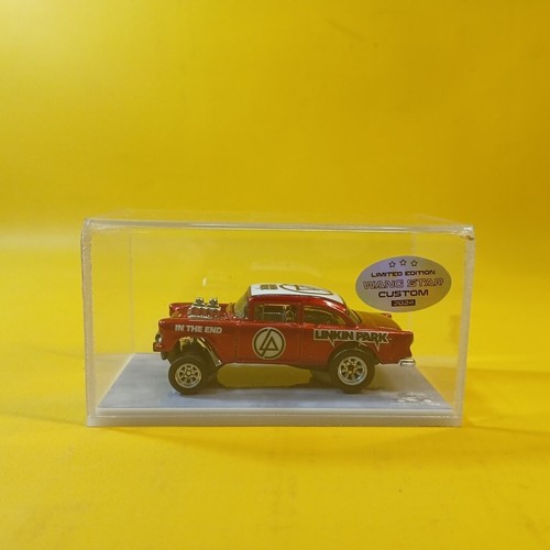 Hot Wheels 55 CHEVY BEL AIR GASSER Rojo LINKIN PARK (WANGSTAR CUSTOM) PILOTOS REALES - Imagen 12 de 15