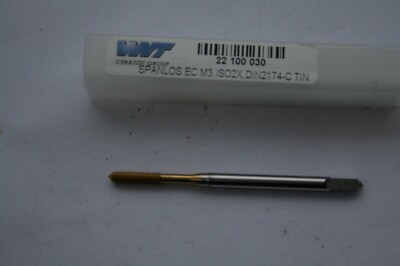WNT M3 Maschinengewindeformer Gewindebohrer - SPANLOS EC.M3.ISO2X.DIN2174-C TIN (22100030)