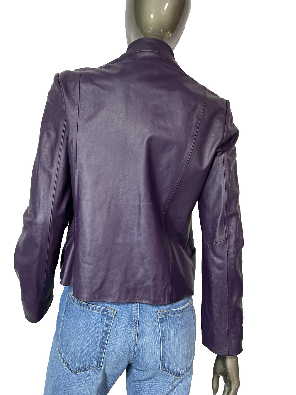 Pendleton Jacket Women's Size Small Purple Leathe… - image 11