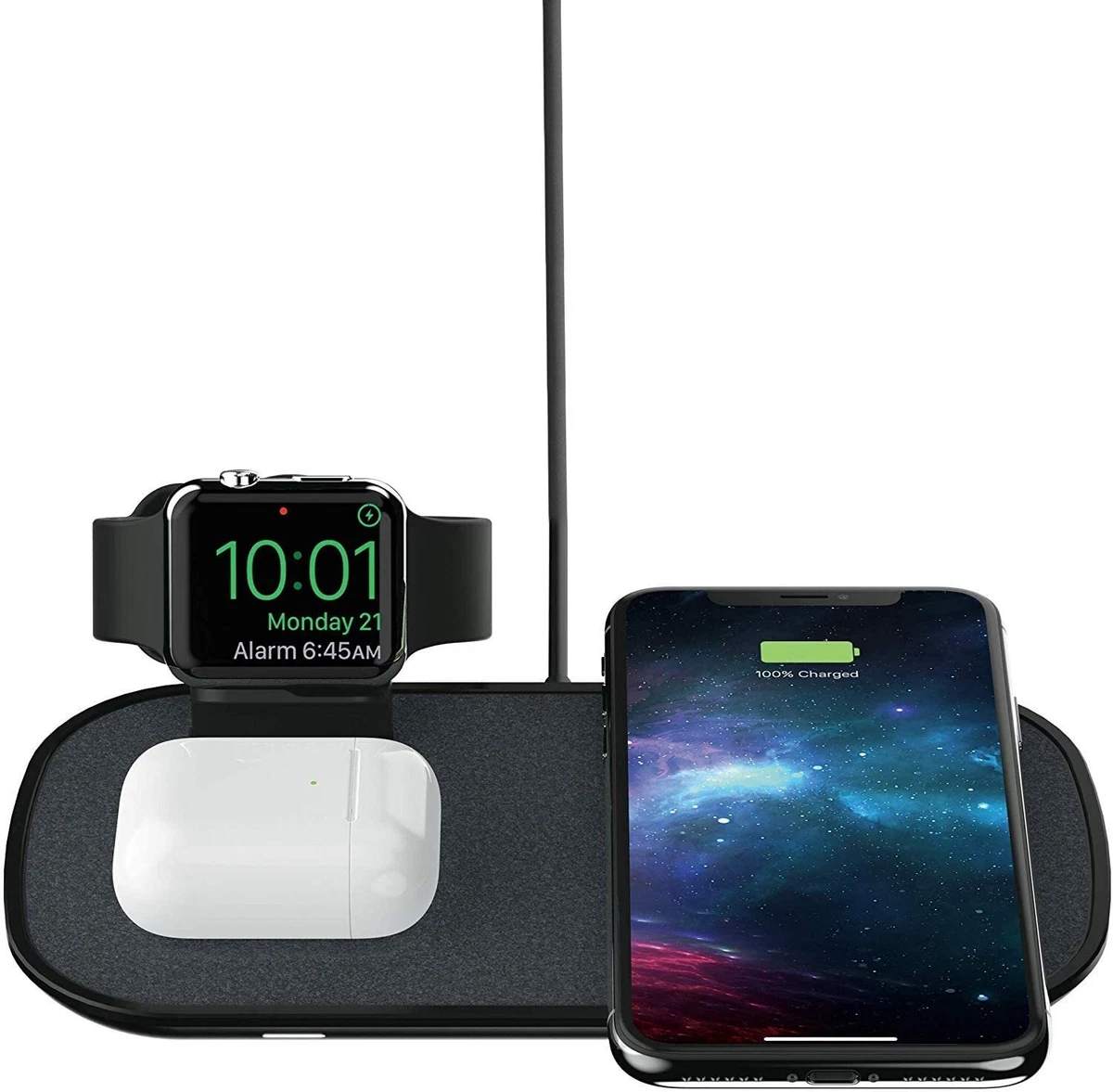 Mophie 3 in 1 Wireless Charging Pad for iPhone Apple Watch