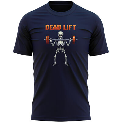 Lustiges Kreuzheben T-Shirt Skelett Heben Gewichte Design Geschenk für Fitness-Enthusiasten