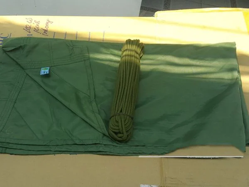 Combo Viet Cong NVA Parachute Hammock and Green Rope Vietnam's Army Hammock - Picture 12 of 24