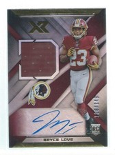 BRYCE LOVE 2019 PANINI XR JERSEY AUTO RC #D 100/149