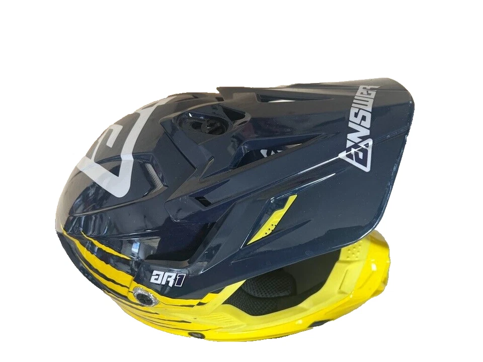 Шлем Answer AR-1 желтый|синий молодежный средний 49-50 см - Изображение 2 из 4