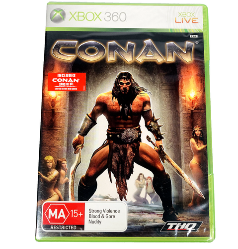 CONAN Microsoft Xbox 360 (2007)PAL Brand New & Sealed + Limited Ed. Mini Comic