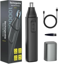 Nose Hair Trimmer For Men Rechargeable Ear and Nose Hair Trimmer Eyebrow Beard 