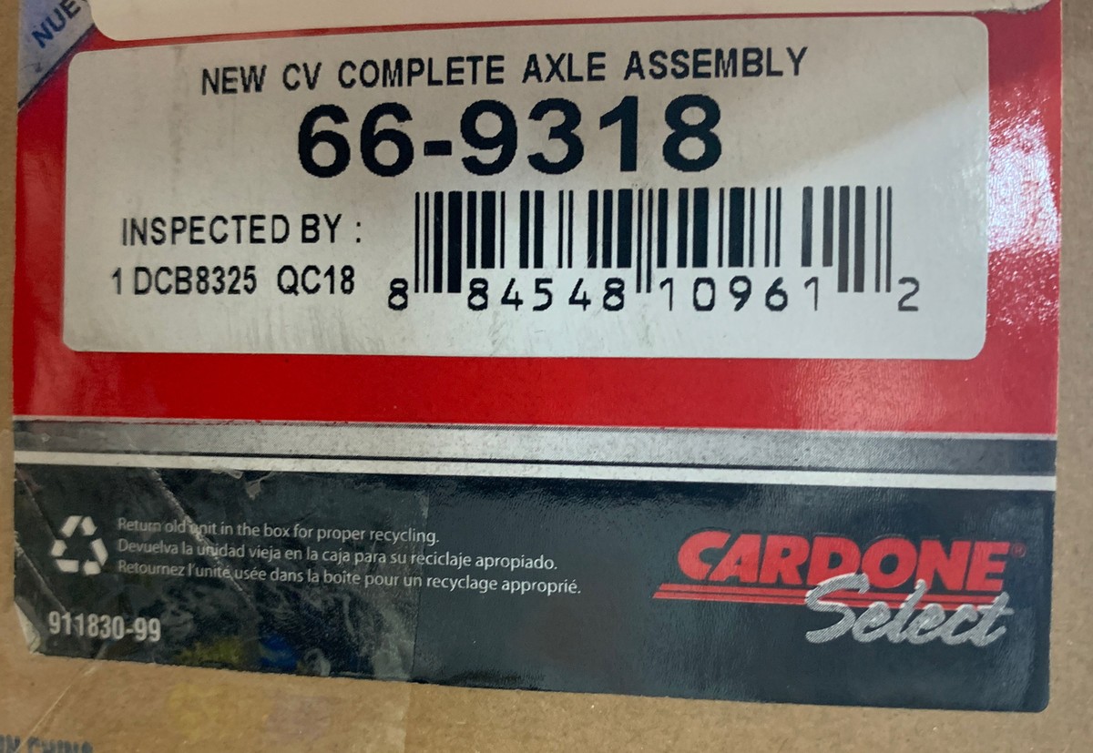 31607545125 BMW CV Axle Shaft-Assembly Front Left Cardone 66