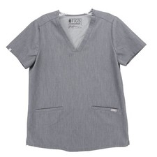 FIGS Casma Graphite Gray 3-Pocket Scrub Top FW1100 Technical Collection SMALL