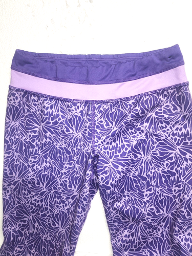 C9 Champion Girls XL 14 - 16 Purple Floral Printed Performance Capri Leggings - Picture 2 of 10