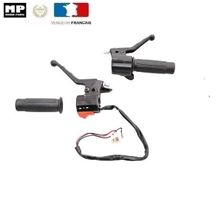 Poignée Peugeot 103 leviers intégrés en alliage pour un freinage souple et précis