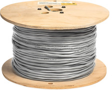 Belden 8760 Equivalent 18AWG 1 Pair Shielded Cable 300V Gray PVC 500Ft FREE SHIP