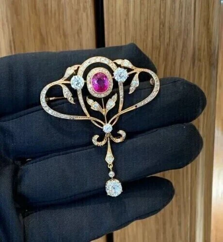 Ruby 2024 brooch pin