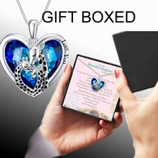 Beautiful Daughter I love you gifts for her Neckalce Silver Box Mum DAD