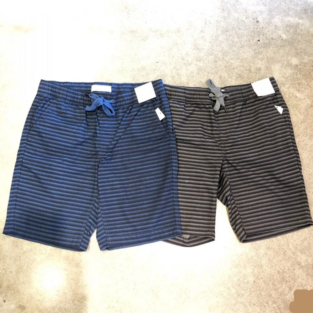 NWT Calvin Klein Jeans Men's Regular Fit Drawstring Waist Striped Cotton Shorts