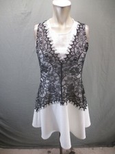 NWT FRANCESCA'S Size S Womens Lace Back Zip Sleeveless A-Line Short Dress 229