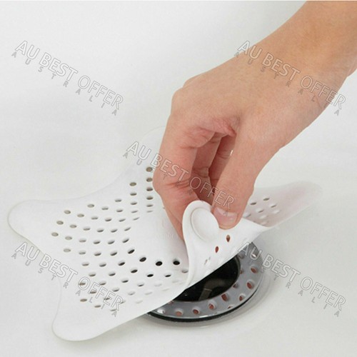 Bathroom Drain Hair Catcher Stopper Sink Strainer Filter Shower Covers White AU - Picture 9 of 10