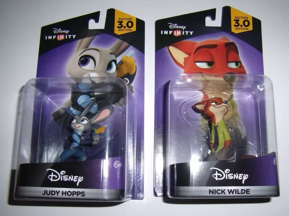 NICK WILDE JUDY HOPPS 3.0 Disney Infinity Characters Zootopia Bunny Fox