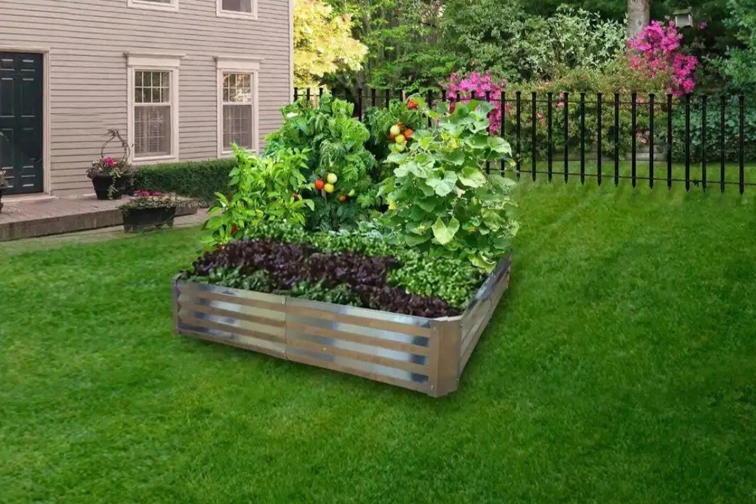 Dalen Rustic Raised Bed Garden 22"W x 8"H Galvanized Steel Absorbs Heat 16069005467 | eBay
