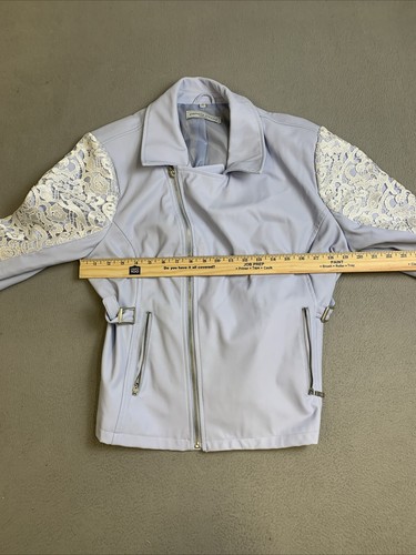 Pamela McCoy Women’s XL Blue Jacket Full Zip Up Mid Section Buckle Zip Pockets - Picture 4 of 20