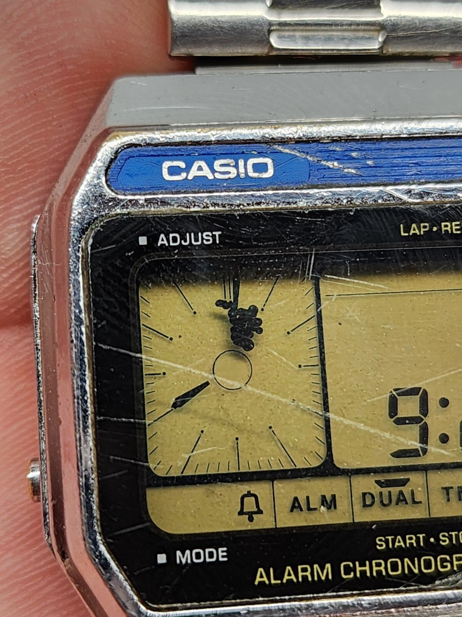 Vintage CASIO AX-250 RARE JAPAN 80's LCD Digital Watch READ