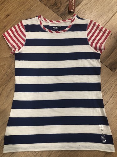 Neu mit Etikett Arizona Jean Co gestreiftes T-Shirt.  Größe XL oder 14/16 - Bild 1 von 3