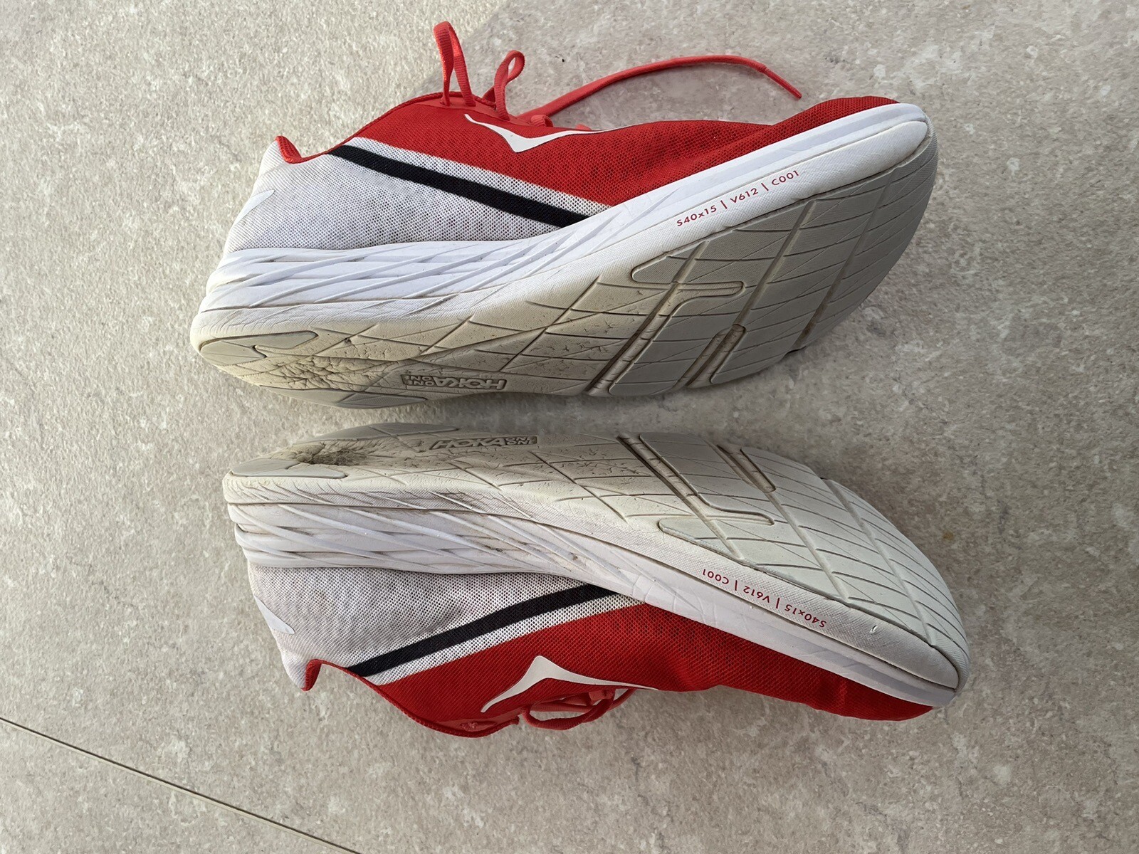 Hoka One One Rocket X Carbon Mens Running Trainers UK Size 11.5 With