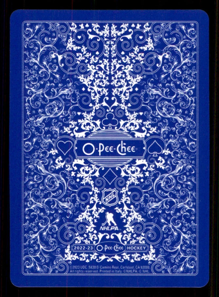 2022-23 O-Pee-Chee Playing Cards #8SPADES Kyle Connor - Image 2 of 2