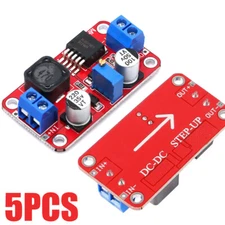 5PCS XL6019 5A Boost Module DC-DC Adjustable Step Up Volt Converter Power Supply