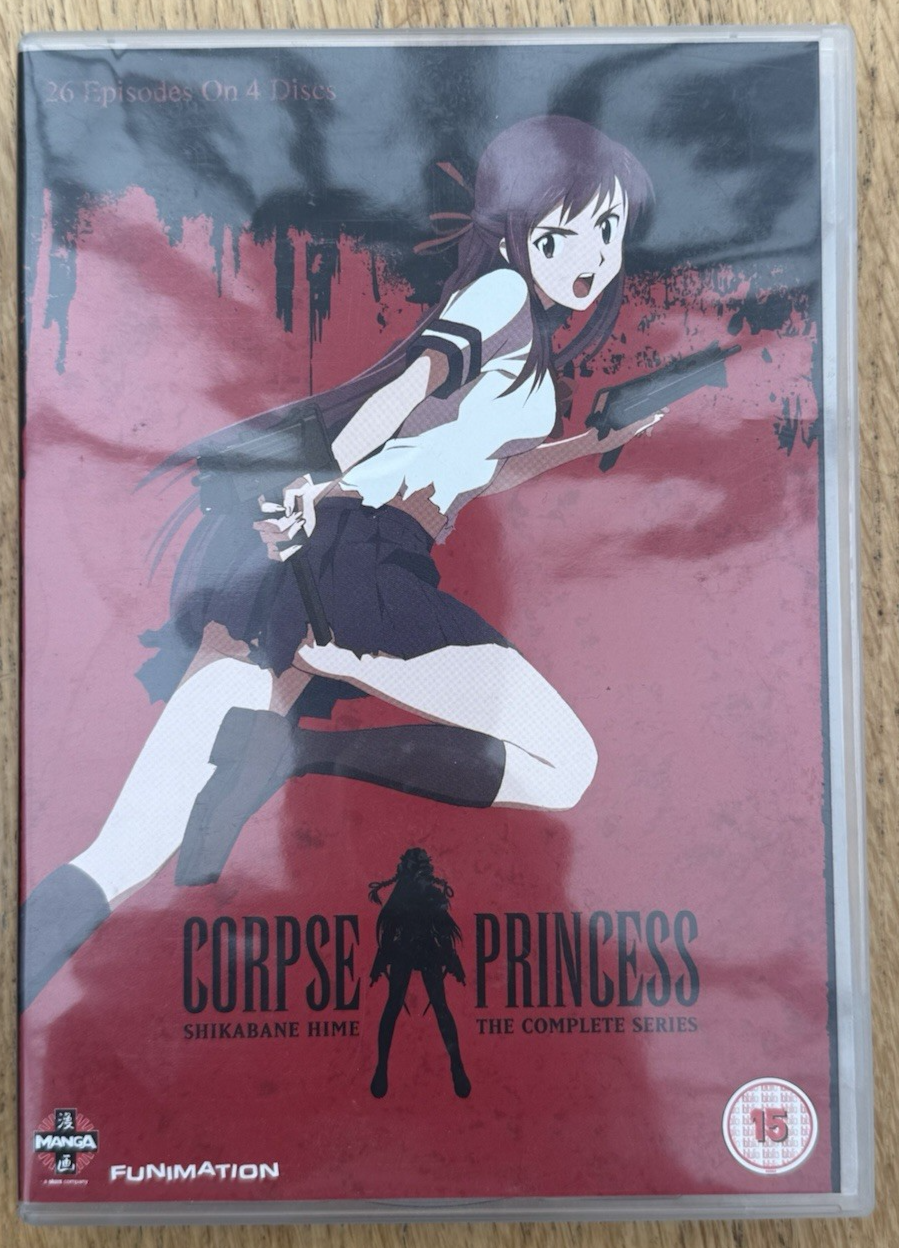 Corpse Princess Shikabane Hime Complete Series DVD 4 Disc Set 26 Episodes