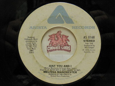 Melissa Manchester   Just You And I / My Sweet Thing, 45 RPM G+ (16B)