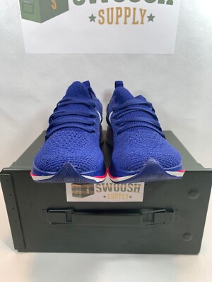 Nike Vaporfly 4% Flyknit Deep Royal Blue Aqua New Men's Size 4.5