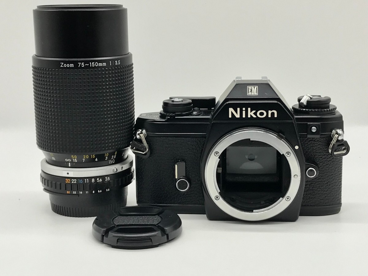 フィルムカメラ Nikon EM/Nikon Zoom Lens SERIES E 75-150 The Nikon Series E 75-150mm f/3.5 - The People's Telephoto Lens