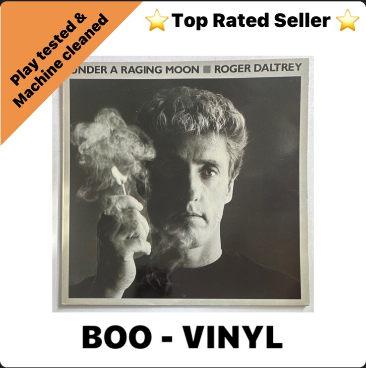 Roger Daltrey Under A Raging Moon Vinyl Record EX/EX DIX17 1985