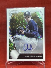 2021 Panini Prizm Disco White Bubbles  Refractor Andrew Painter RC AUTO 2/50