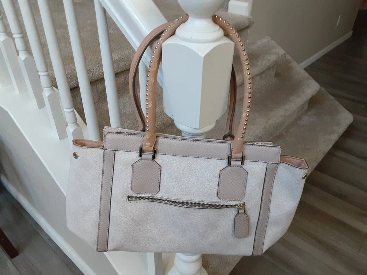 Guess tan handbag sale