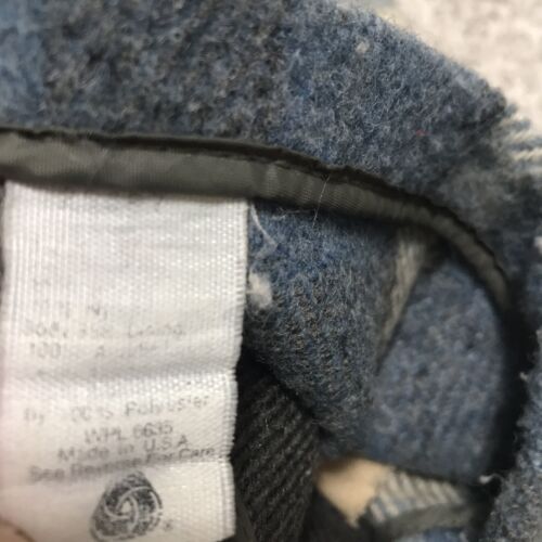 Vtg 1970s Woolrich Mackinaw Cruiser Wool Jacket RARE COLOR USA Sherpa Lined Blue - Picture 13 of 15