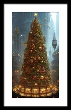 Tree Factory - Framed Print Black Frame White Mat