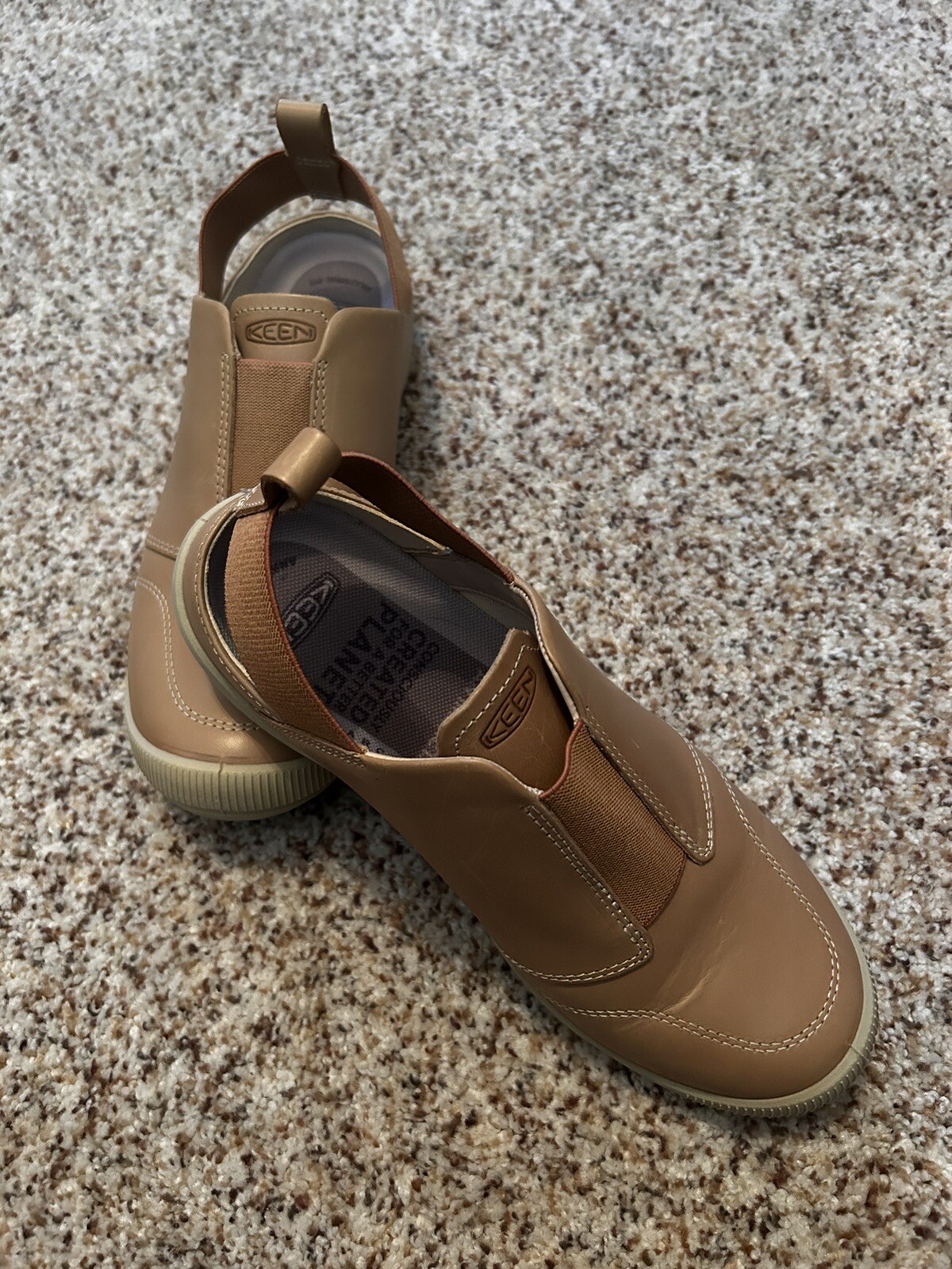 Sneakers slip on KEEN Lorelai II da donna taglia 6 5 in pelle marrone comfort outdoor