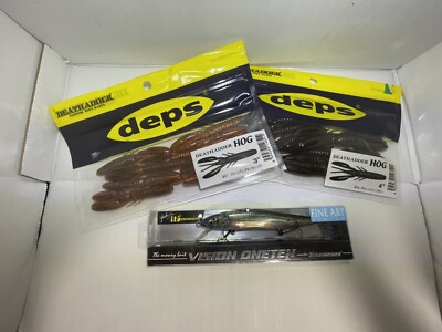 Megabass VISION ONETEN FA OIKAWA + Deps DeathAdder Hog 3  & 4  Bass Fishing Set