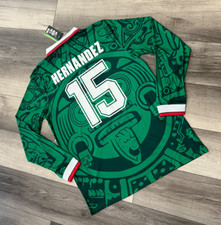 NEW W TAGS ABA SPORTS LUIS HERNANDEZ 1998 MEXICO HOME GREEN JERSEY SIZE MEDIUM