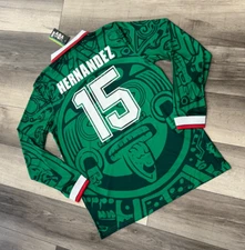 NEW W TAGS ABA SPORTS LUIS HERNANDEZ 1998 MEXICO HOME GREEN JERSEY SIZE MEDIUM