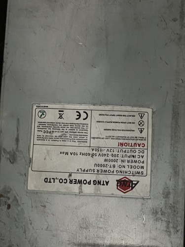 240v crypto miner power supply w/out cord