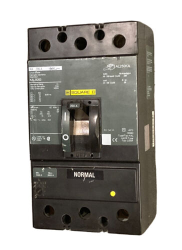 SQUARE D KAL26200,KA 200 Amp,2 Pole 600V MOLDED CIRCUIT BREAKER 600V 200A - Picture 3 of 12