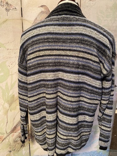 Structure Mens Med. Vintage New Stripe Blue/Gray - Picture 3 of 4