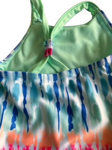 Traje de baño Jumping Bean 1 pieza multicolor con estampado de corazón talla 2t - Imagen 3 de 4