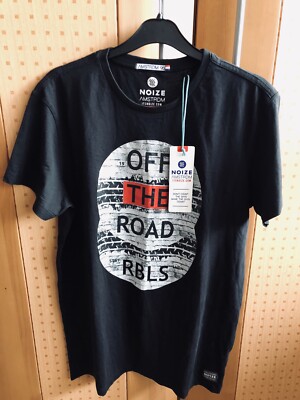 Neues NOIZE AMSTRDM T-Shirt Größe M schwarz mit Motiv