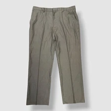 Perry Ellis Portfolio Men's Brown Classic-Fit Nailhead Dress Pants Size 36W 29L